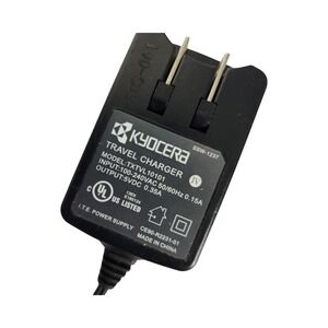 Kyocera Travel‎ Charger SSW-1237 Model TXTUVL10101 5V 0.35A Cord